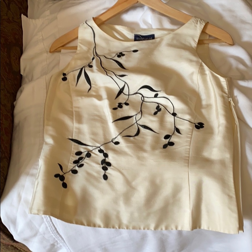 Silk sleeveless top